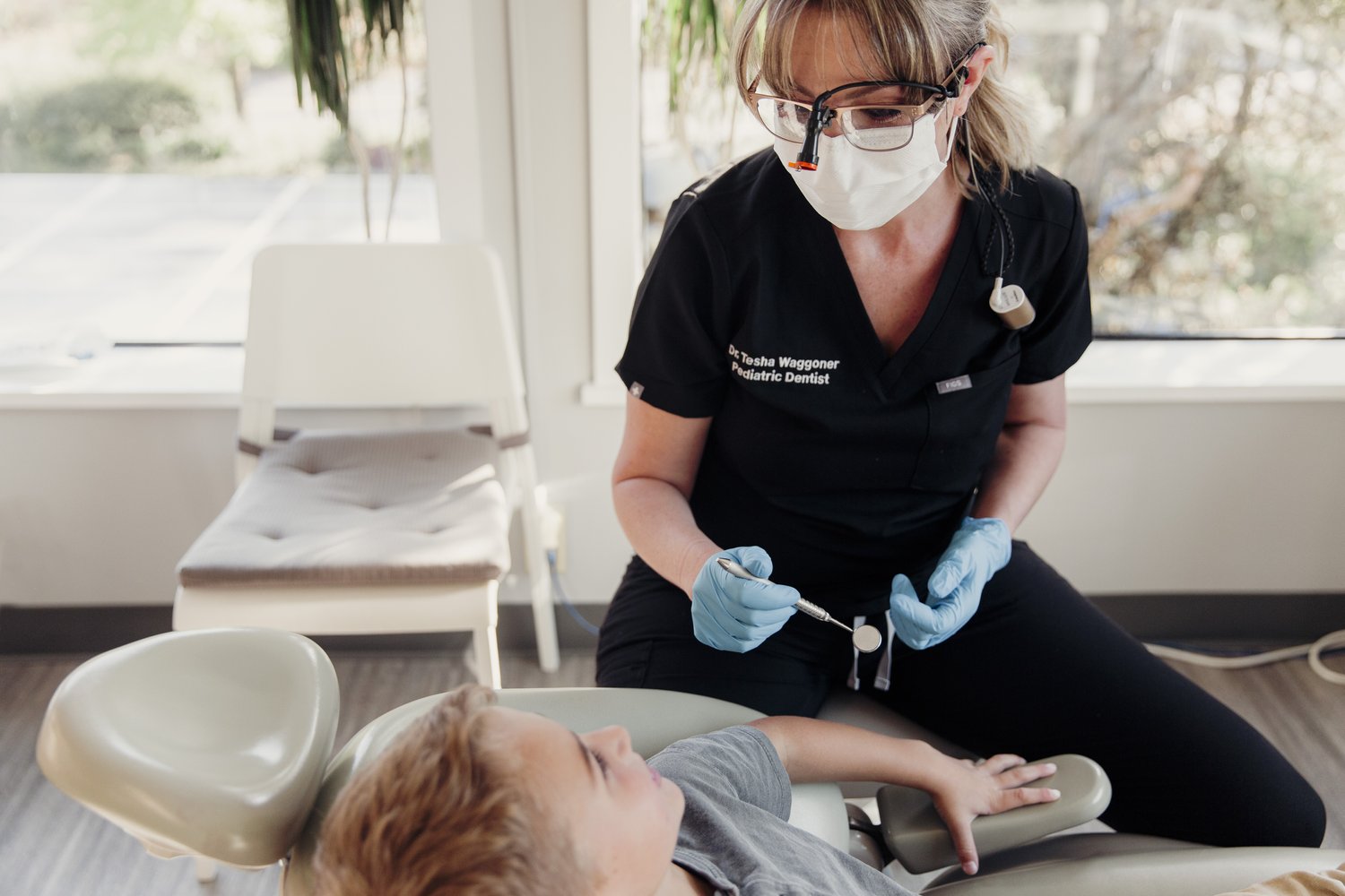 Dr. Tesha Waggoner at work