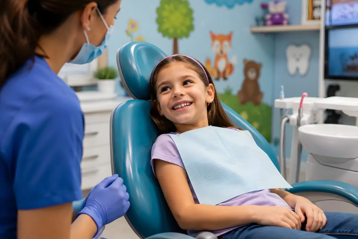 Happy Child at Pediatric Dental Checkup – Friendly Kids Dentist, Children's Oral Health & Preventive Care